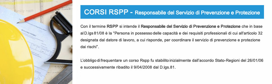 Corsi di Aggiornamento RSPP